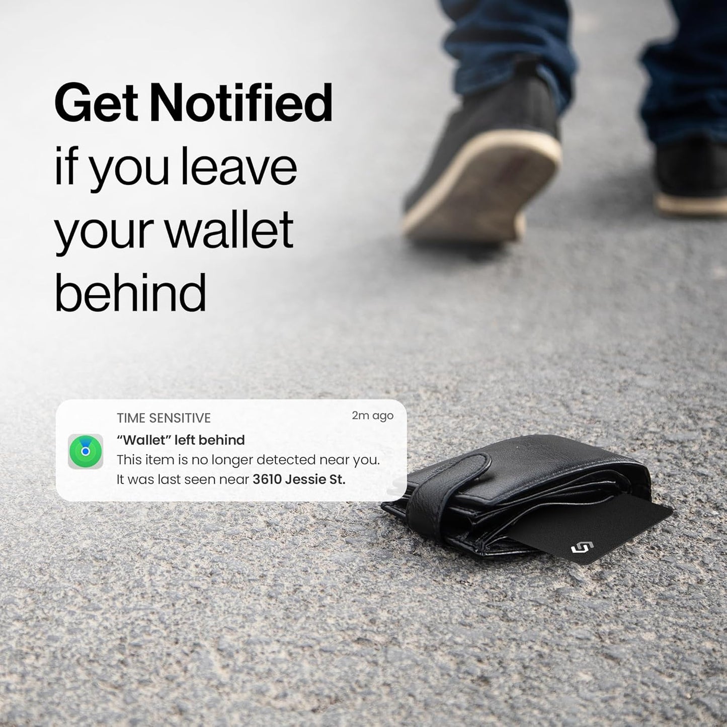 Ultra-Slim Wallet Tracker Card for Apple Users encalife