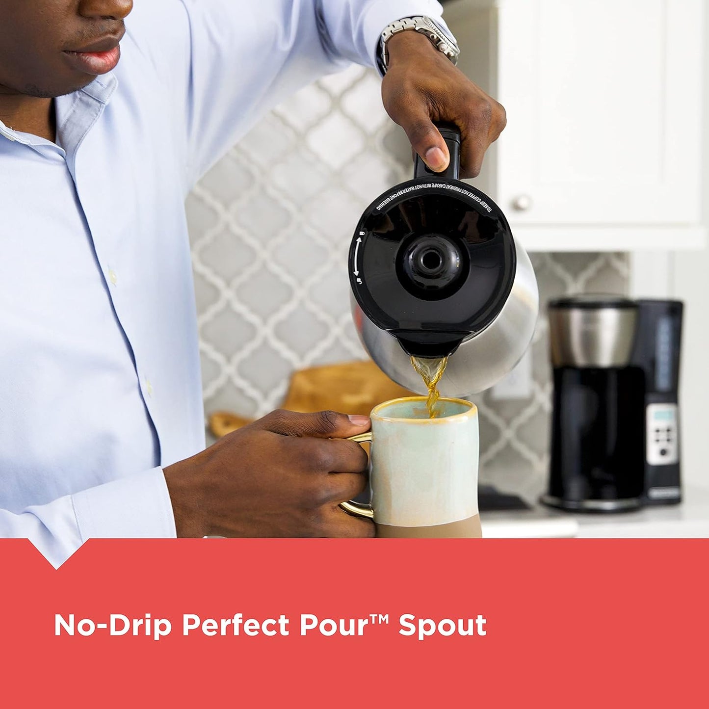 12 Cup Thermal Coffee Maker | Programmable Drip Machine encalife