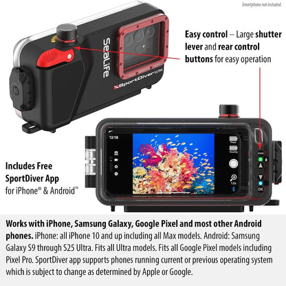 Underwater Smartphone Camera Housing Waterproof Diving Case encalife