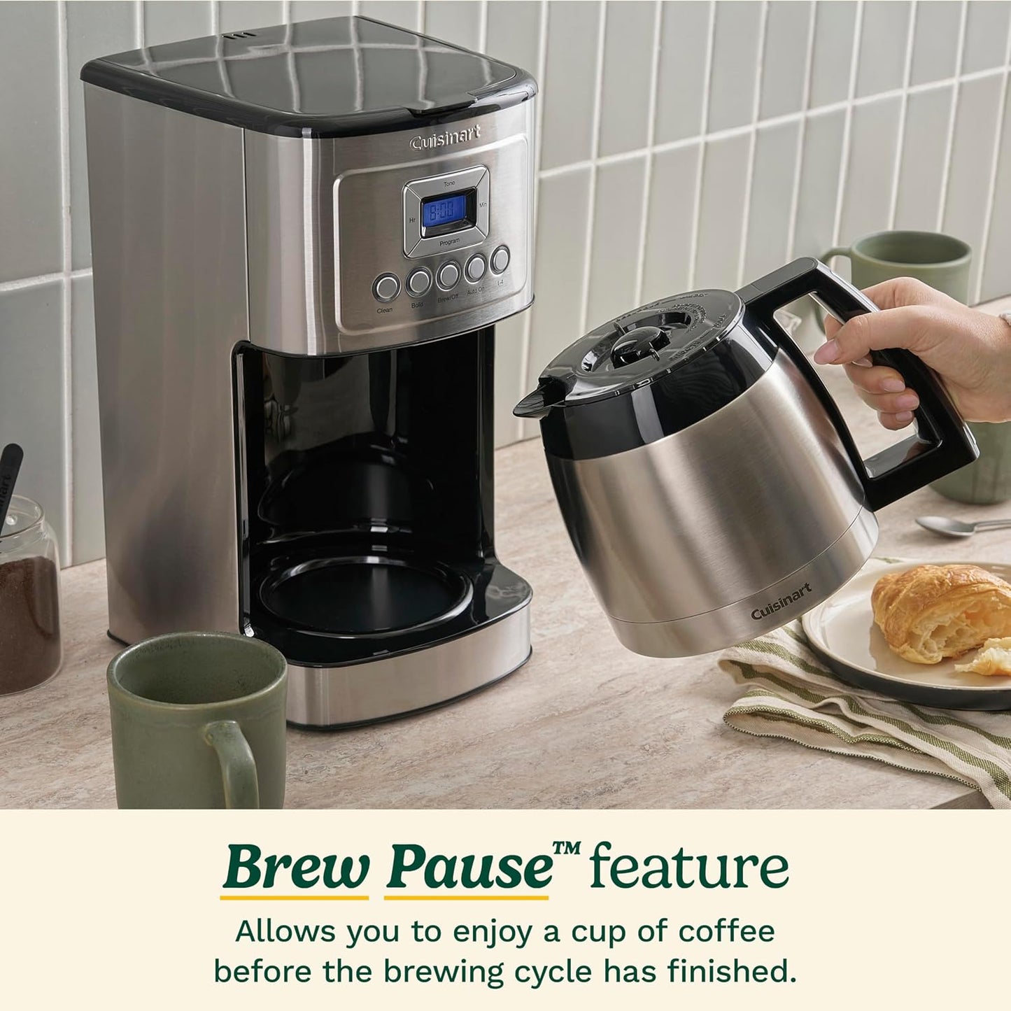 12-Cup Programmable Thermal Carafe Drip Coffee Maker encalife