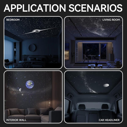 Galaxy Projector Night Light with 5 Films encalife