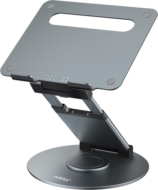 Encalife 360 rotating adjustable laptop stand in gray