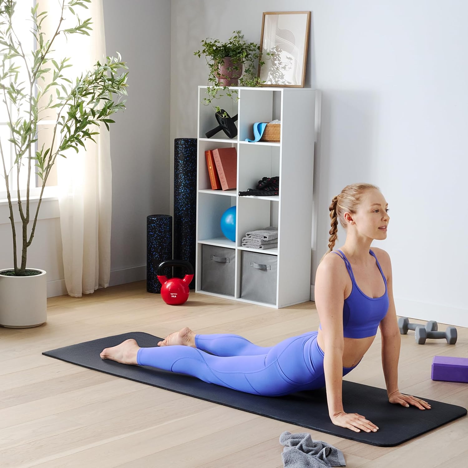 Yoga Mat I Workout Mat with Carrying Strap encalife