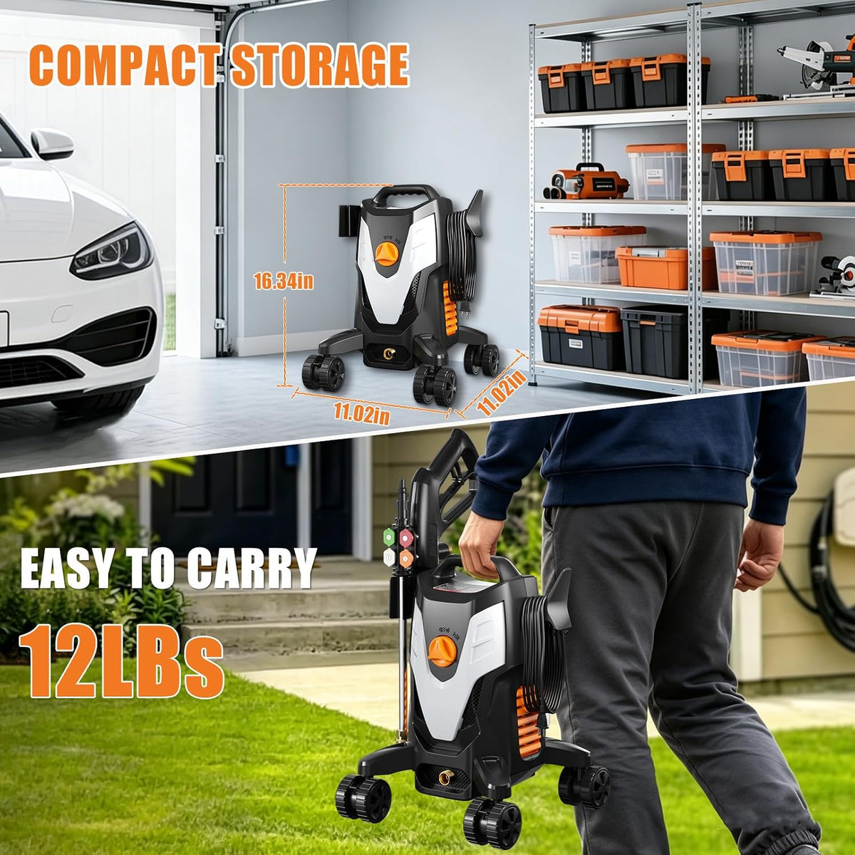 Electric Pressure Washer 4500 PSI, 2.8 GPM encalife