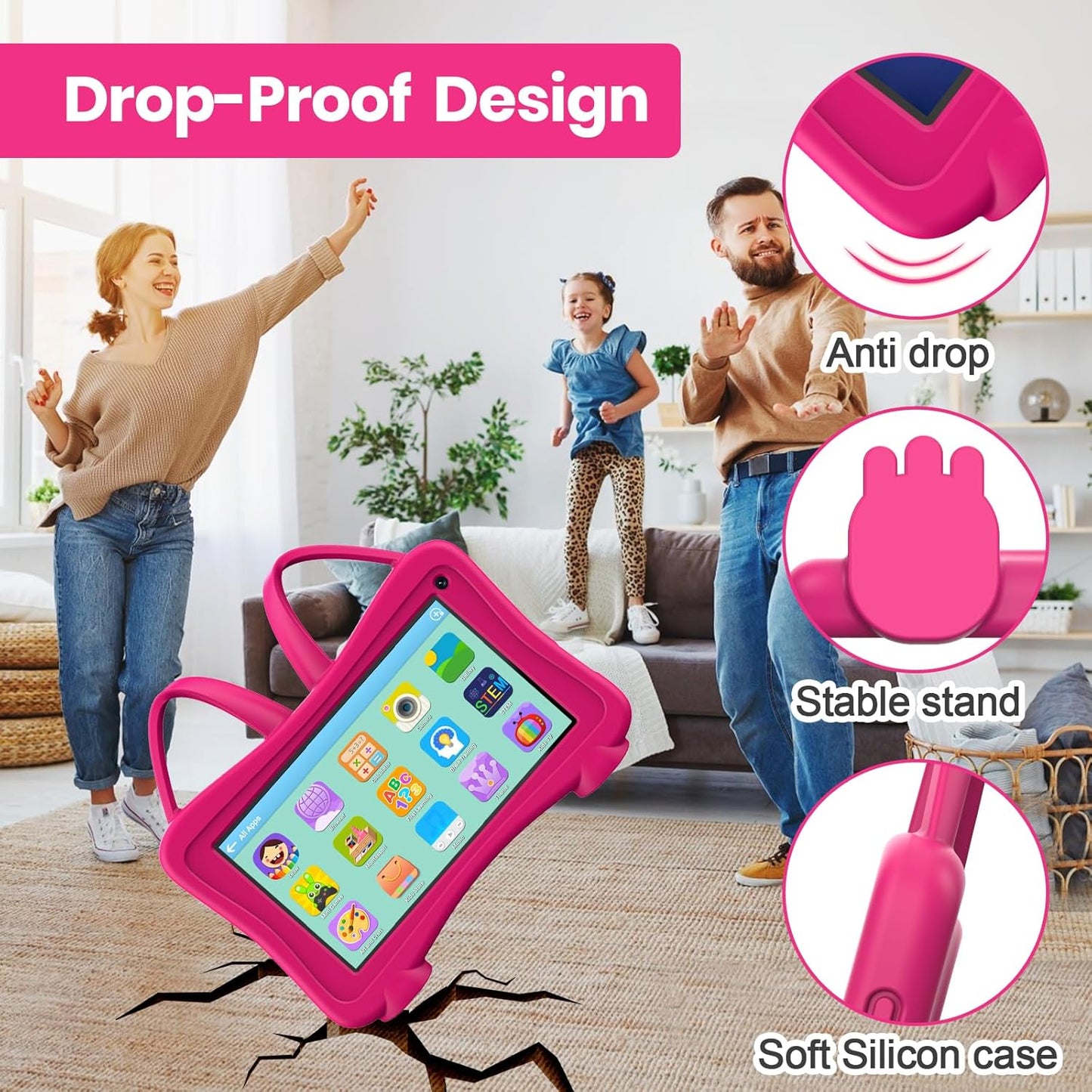 Trayoo Kids Tablet 7 I Toddler Learning Tablet encalife
