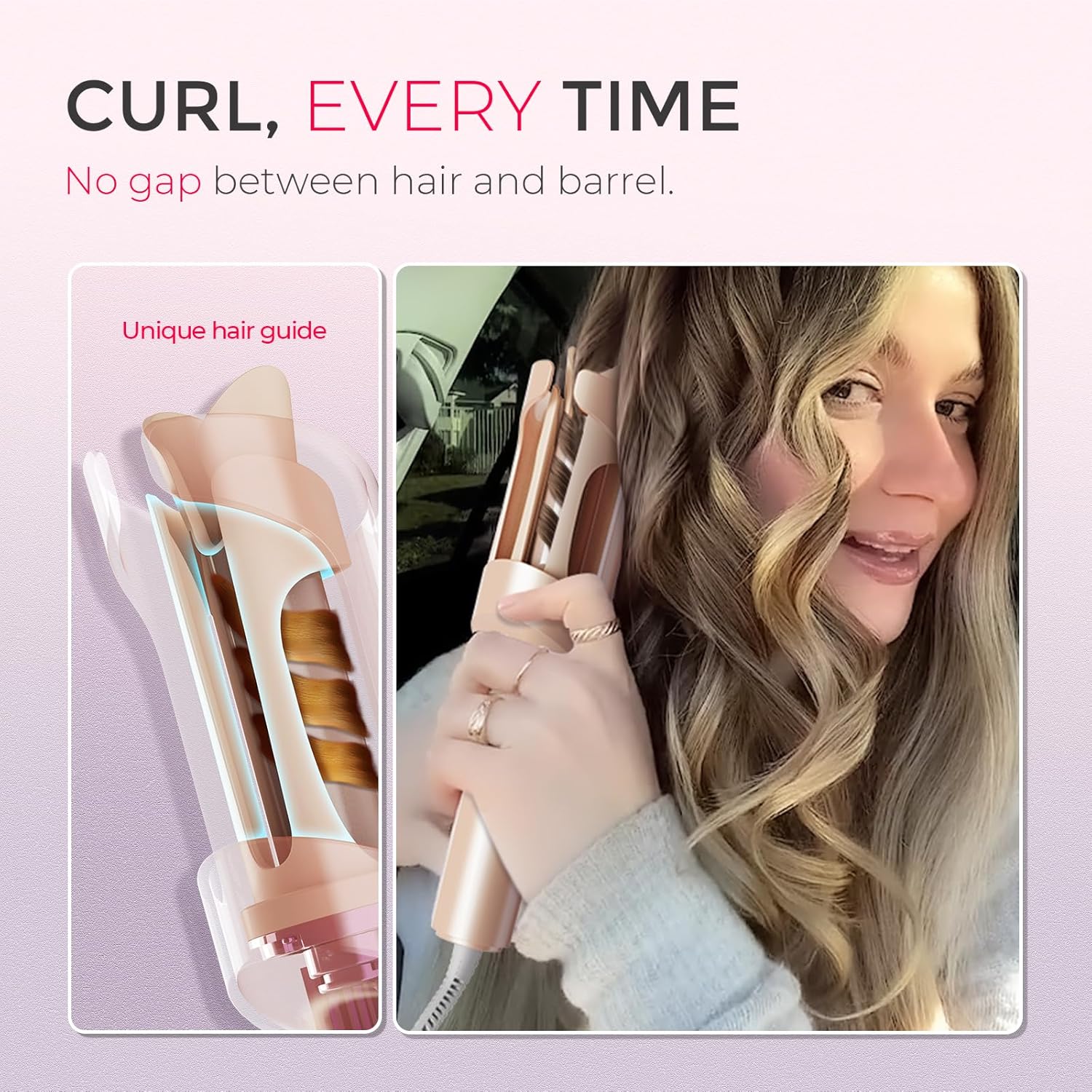Automatic Curling Iron | Portable Beach Waves Hair Curler encalife
