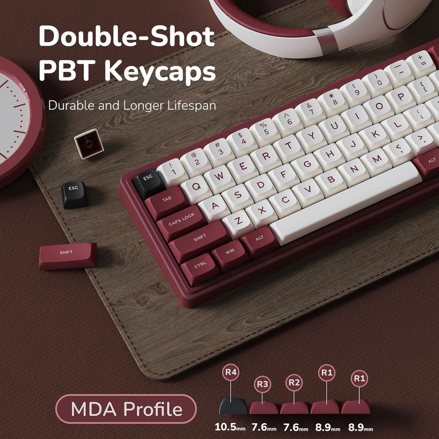 RK Royal Kludge R65 RGB Mechanical Gaming Keyboard I Red encalife