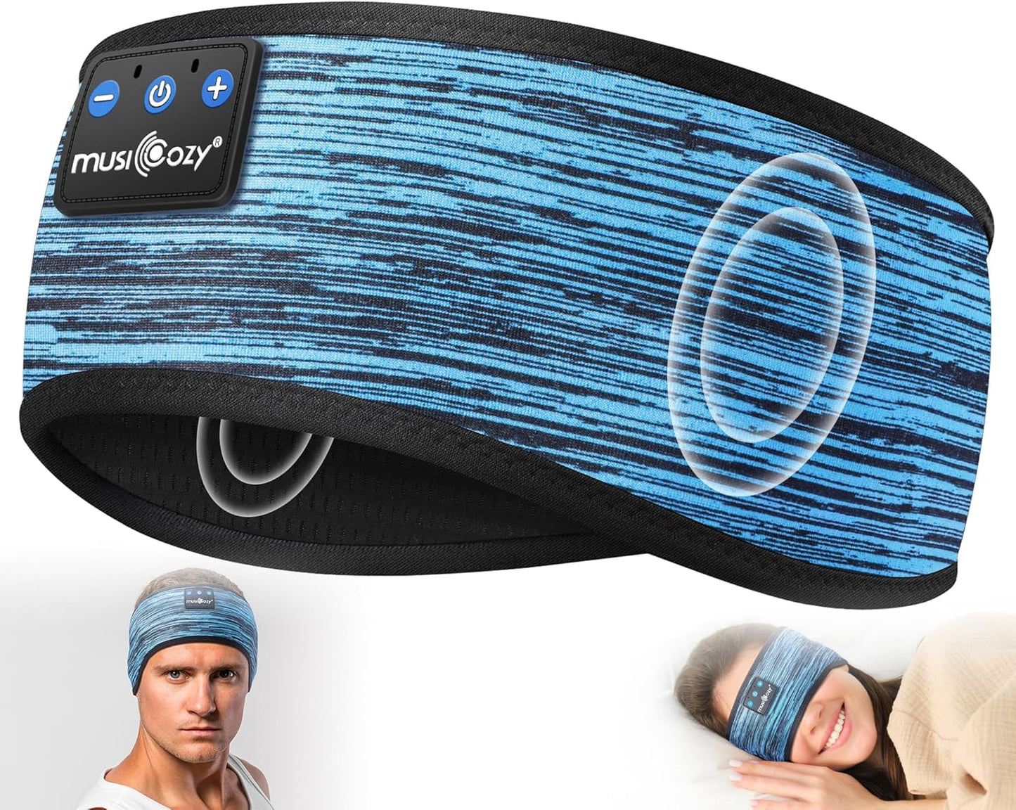 Bluetooth Sleep Headband Headphones for Side Sleepers encalife