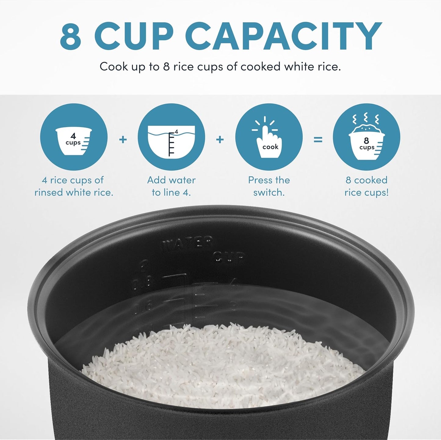 AROMA CoreCoat I Rice Cooker 4-Cup encalife