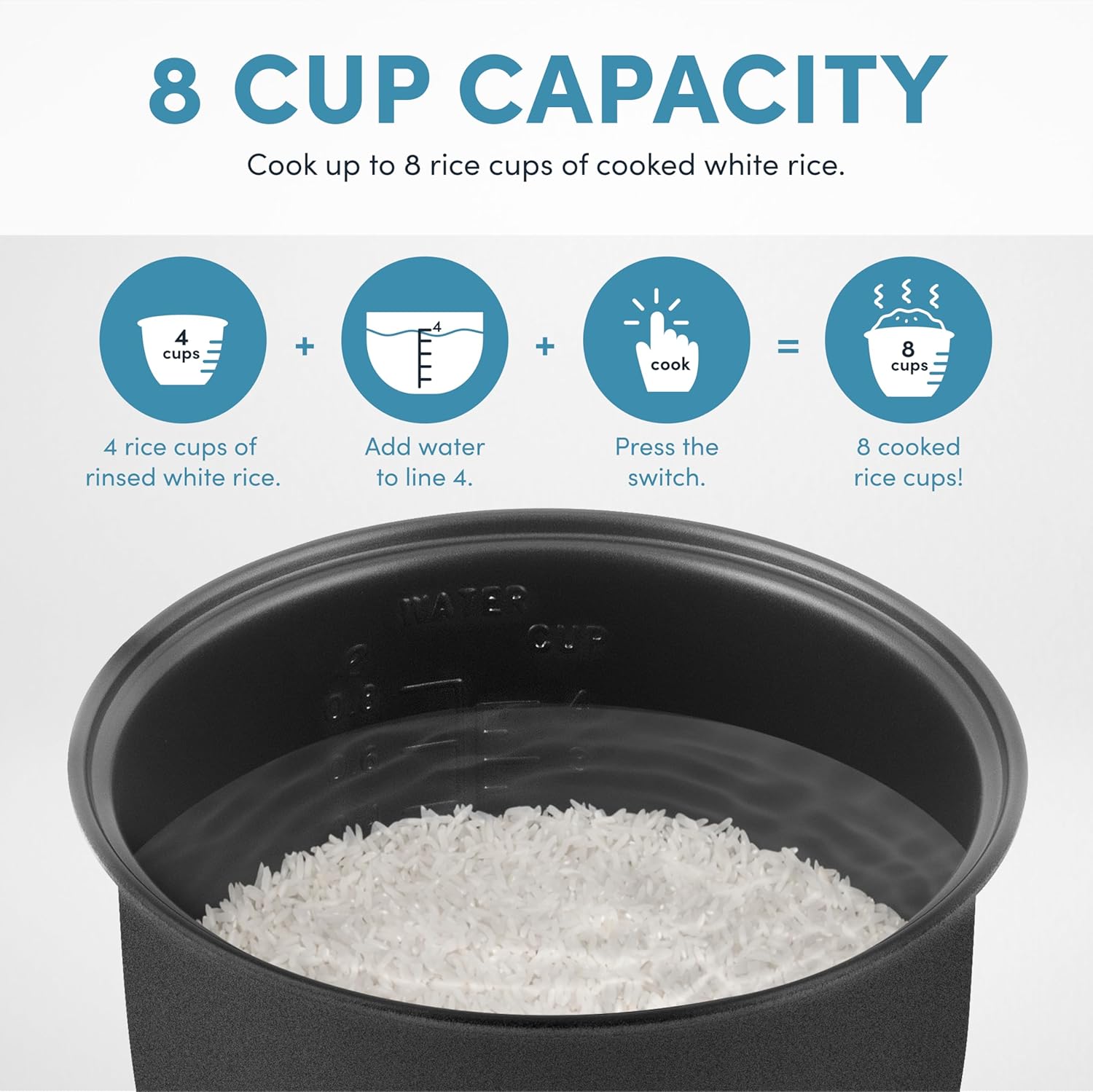 AROMA CoreCoat I Rice Cooker 4-Cup encalife
