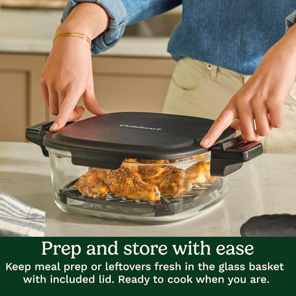 4-Quart Glass Basket ClearView Air Fryer encalife