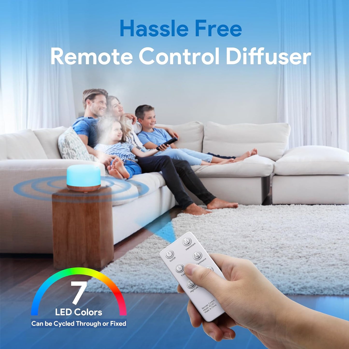 500ML Essential Oil Diffuser With Remote Control encalife