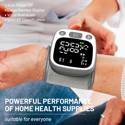Rechargeable Wrist Blood Pressure Monitor for Home encalife
