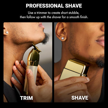 BaBylissPRO Double Foil Electric Razor Men Travel Shaver encalife