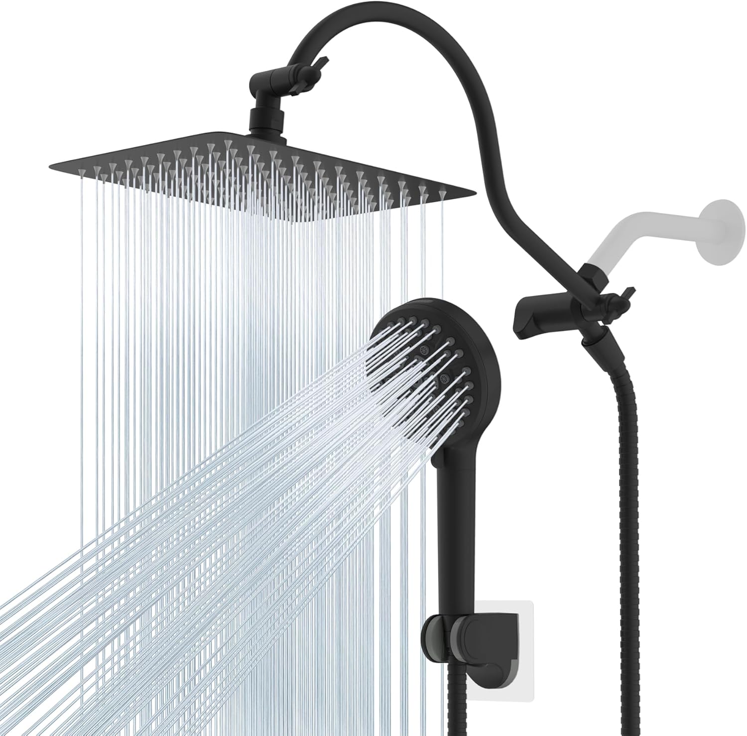 10” High Pressure Rainfall Shower Head I Combo Set