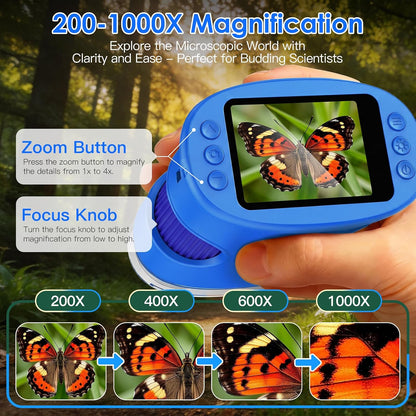 4K Digital Microscope For Kids STEM Exploration encalife