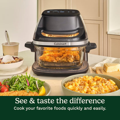 4-Quart Glass Basket ClearView Air Fryer encalife