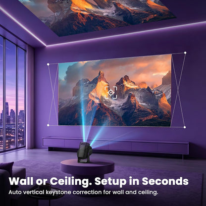 Portable Smart Bedroom Projector encalife