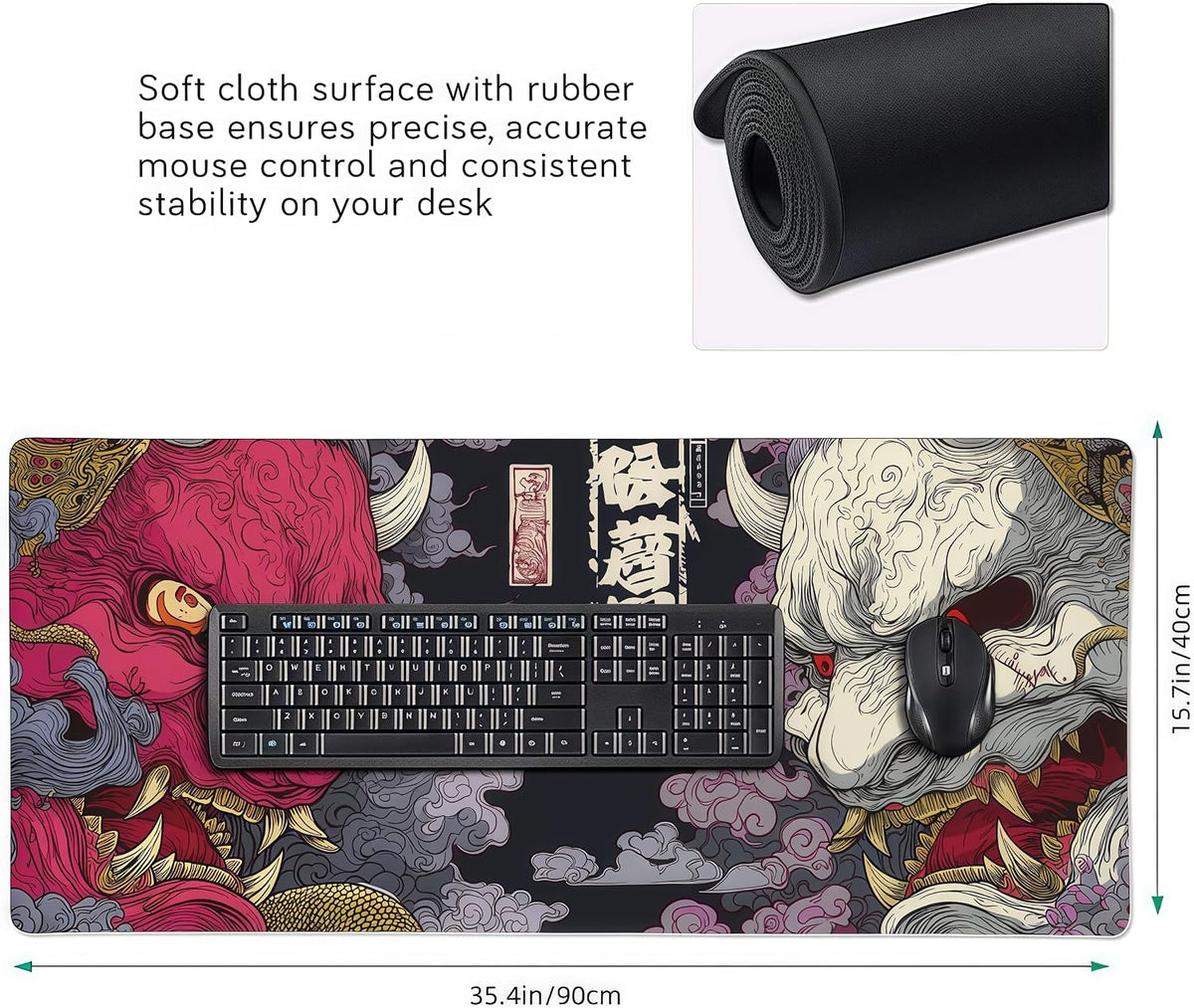 Desk mat Japanese Demon XXL Gaming Pad encalife