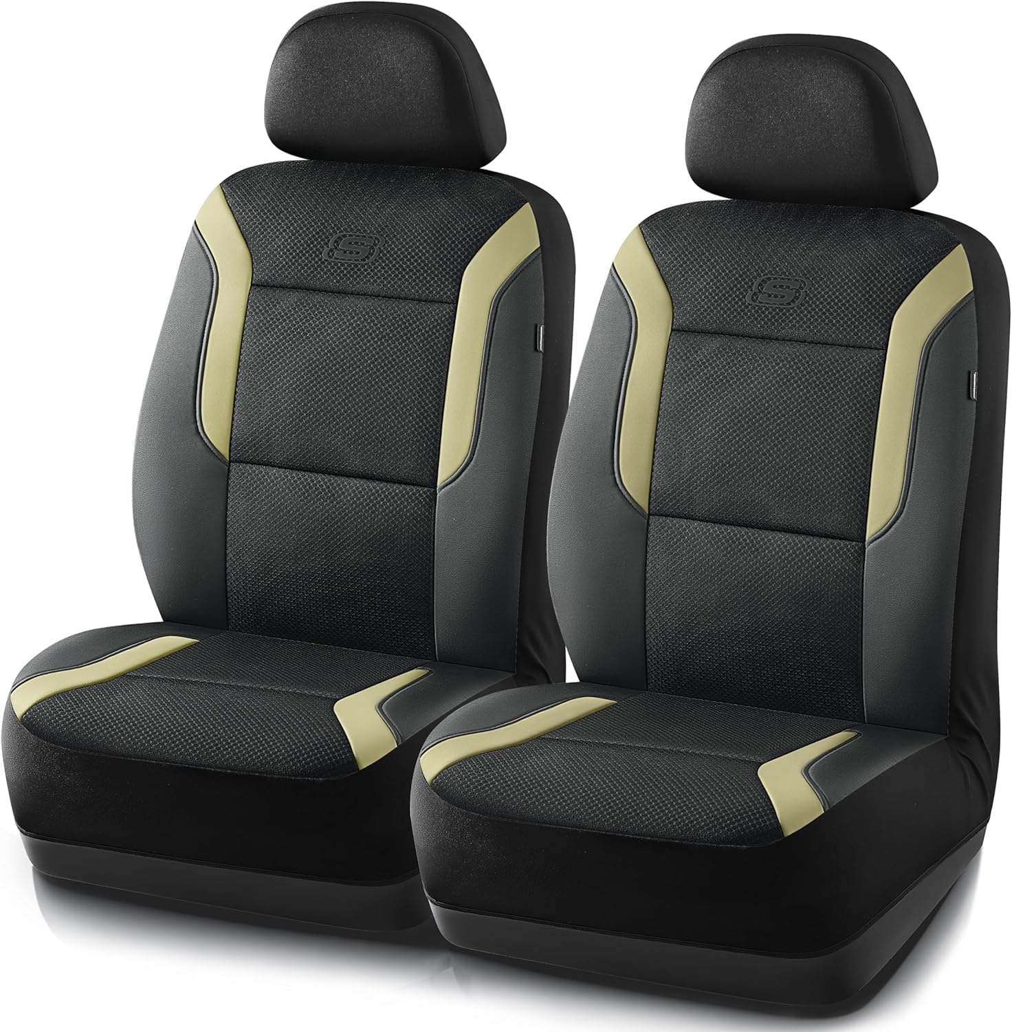 Memory Foam Air Cool Mesh Front Car Seat Covers encalife