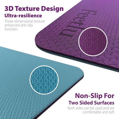 Extra Thick 10mm Non-Slip Yoga Mat with Strap encalife