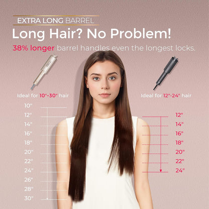 Automatic Curling Iron | TYMO Rapid Heating Rotating Hair Curler encalife