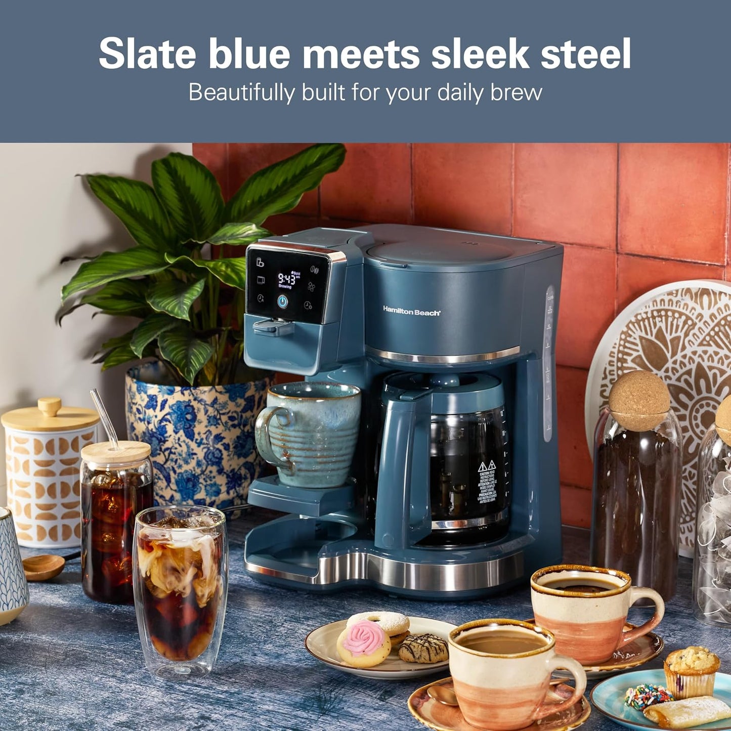 2-Way Hot Iced Single Serve Coffee Maker encalife