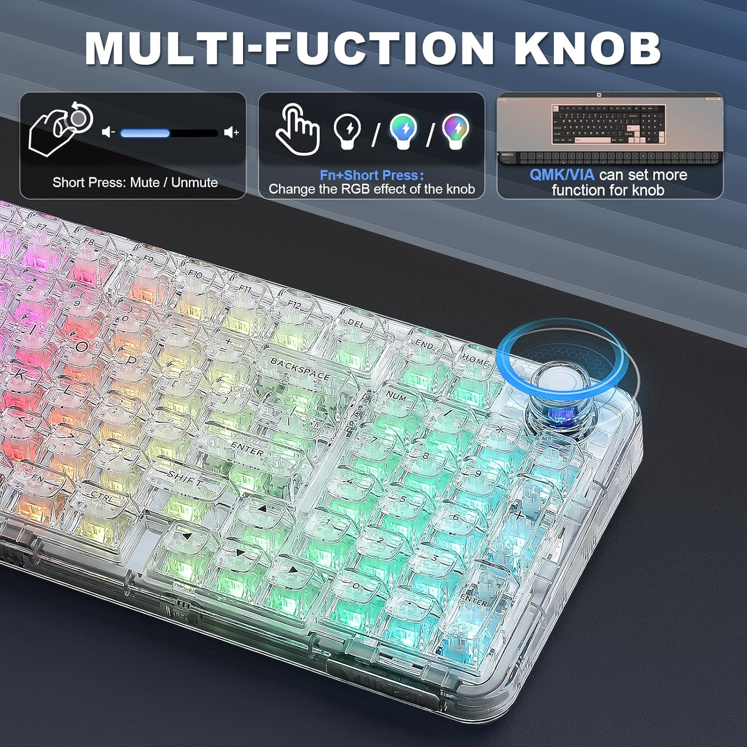 YUNZII X98 Wireless Mechanical Keyboard encalife