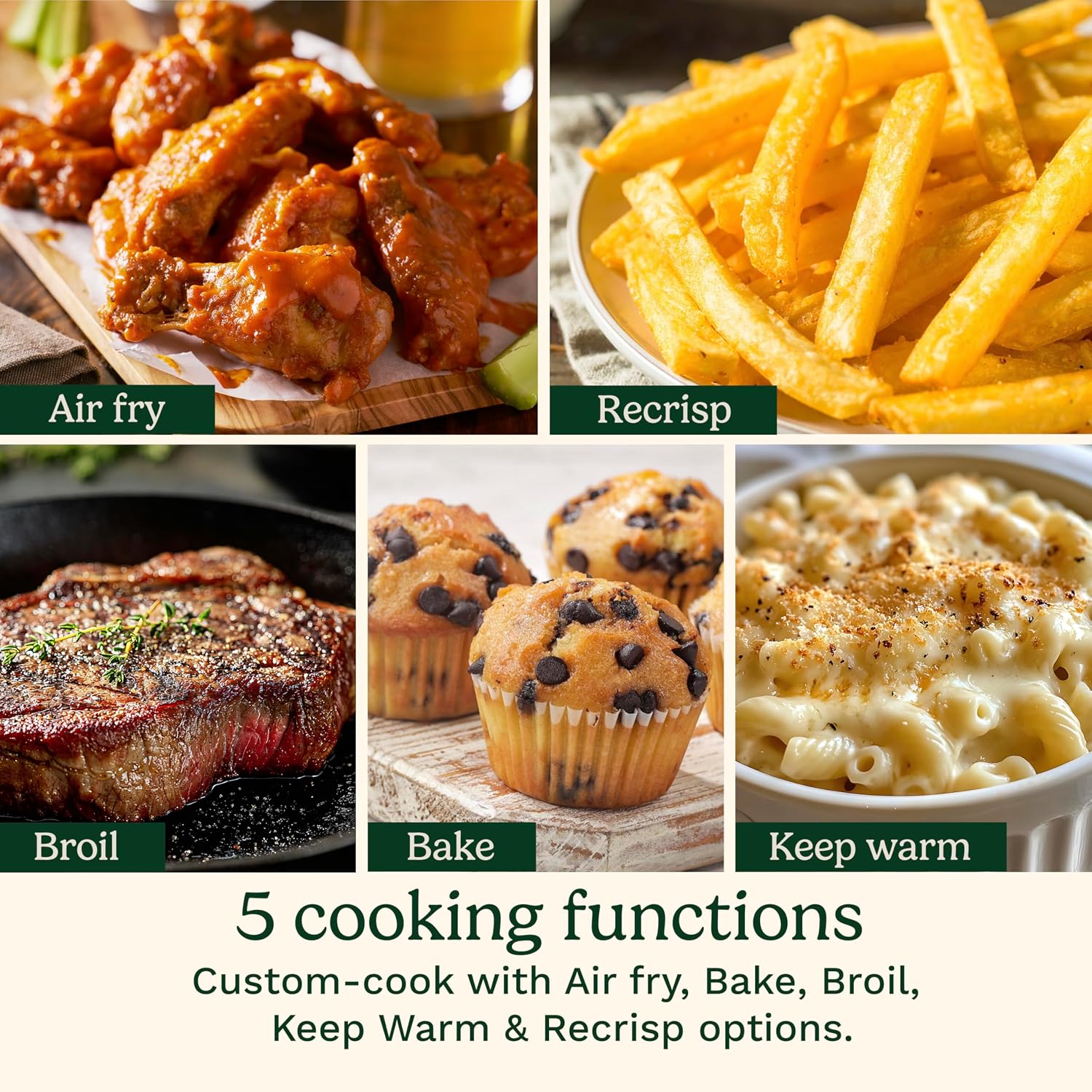 4-Quart Glass Basket ClearView Air Fryer encalife