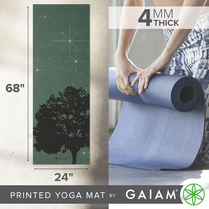 Printed Non-Slip Yoga Mat For Daily Practice encalife