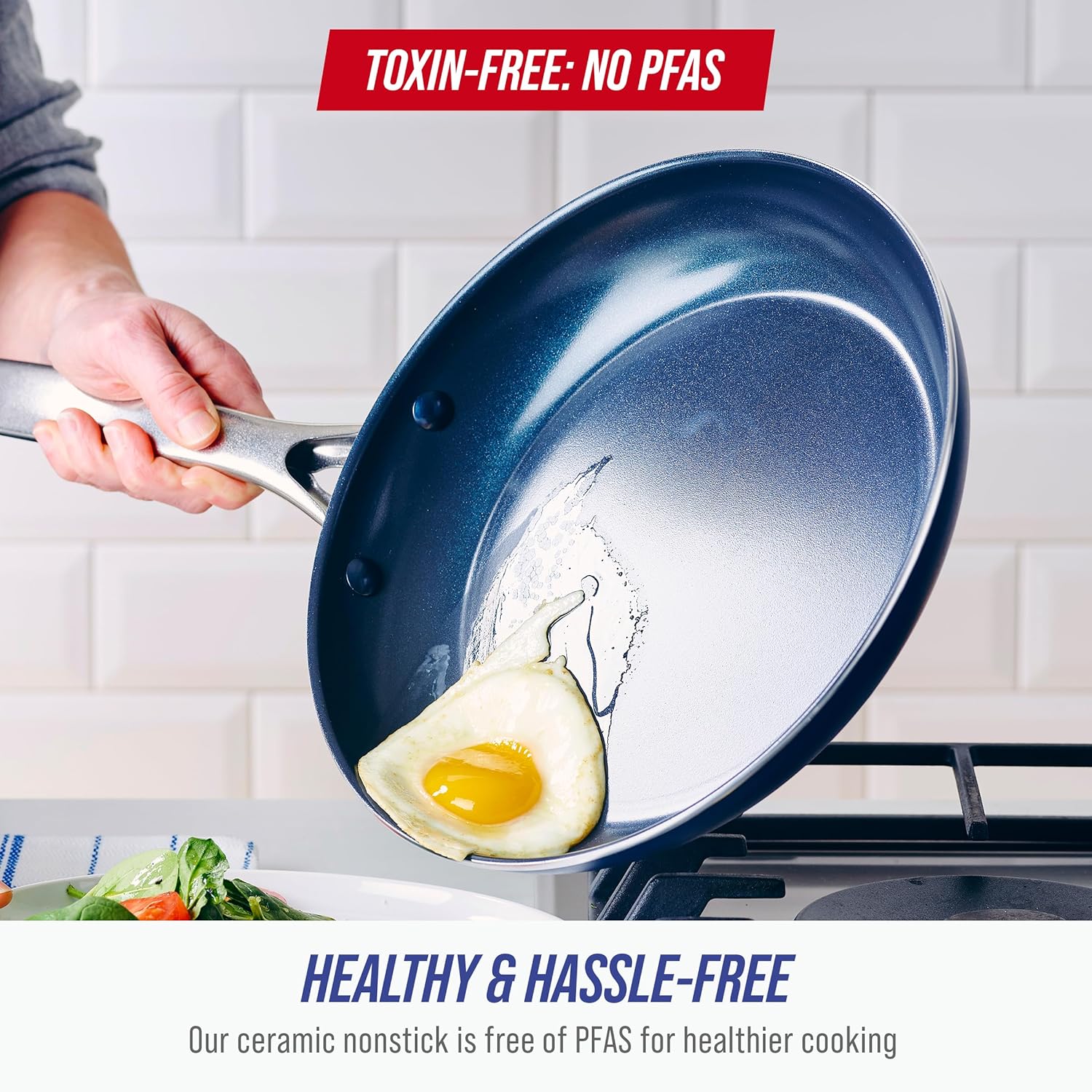 Non-Stick 10-Inch Ceramic Frying Pan encalife