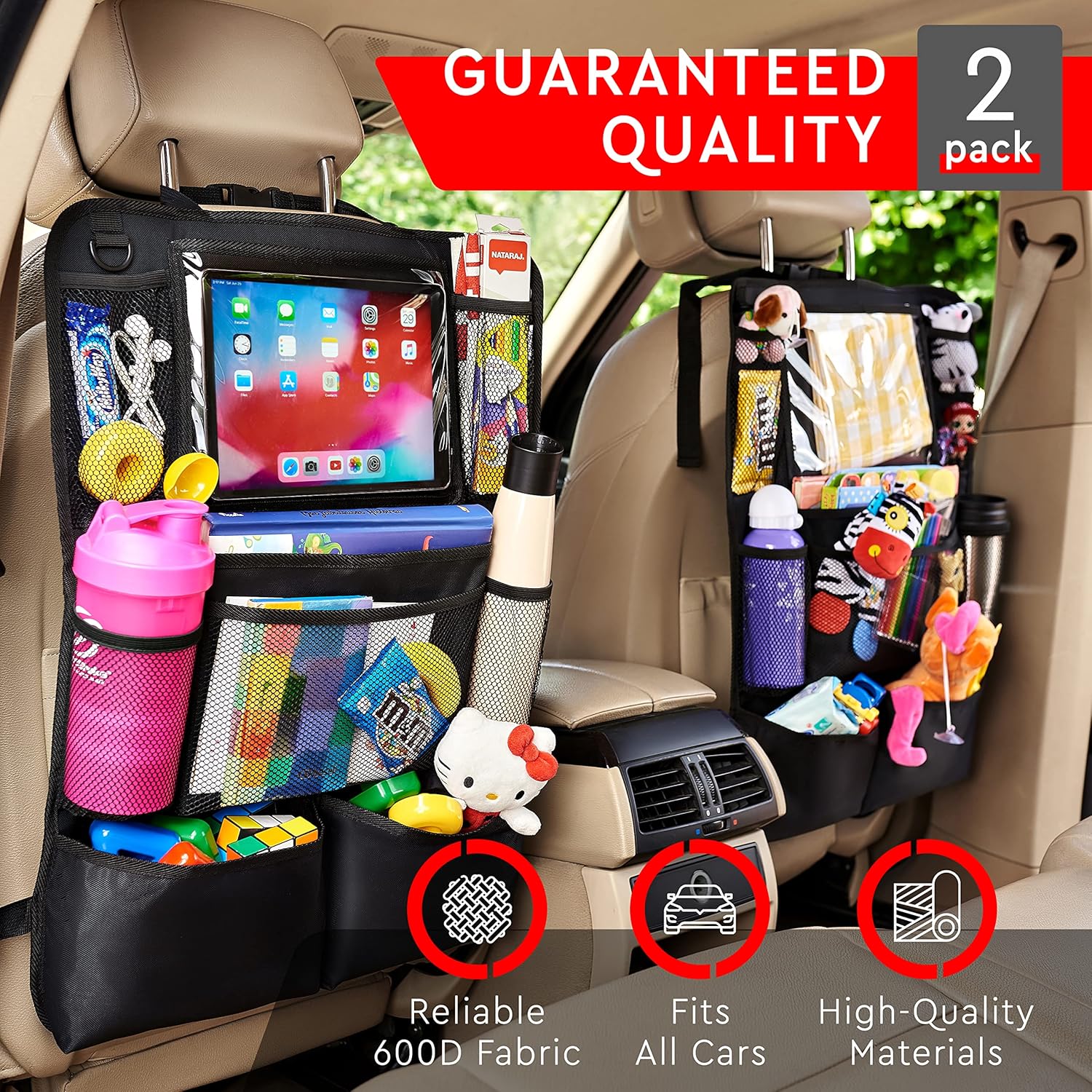 Waterproof Car Backseat Organizer with Tablet Holder encalife