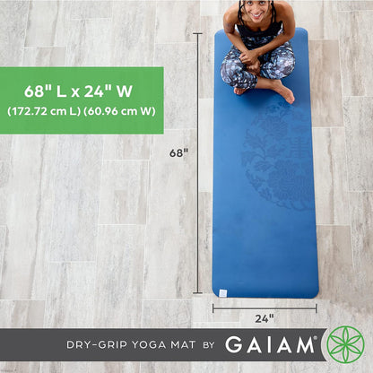Dry Grip Yoga Mat With Cushioned Support encalife
