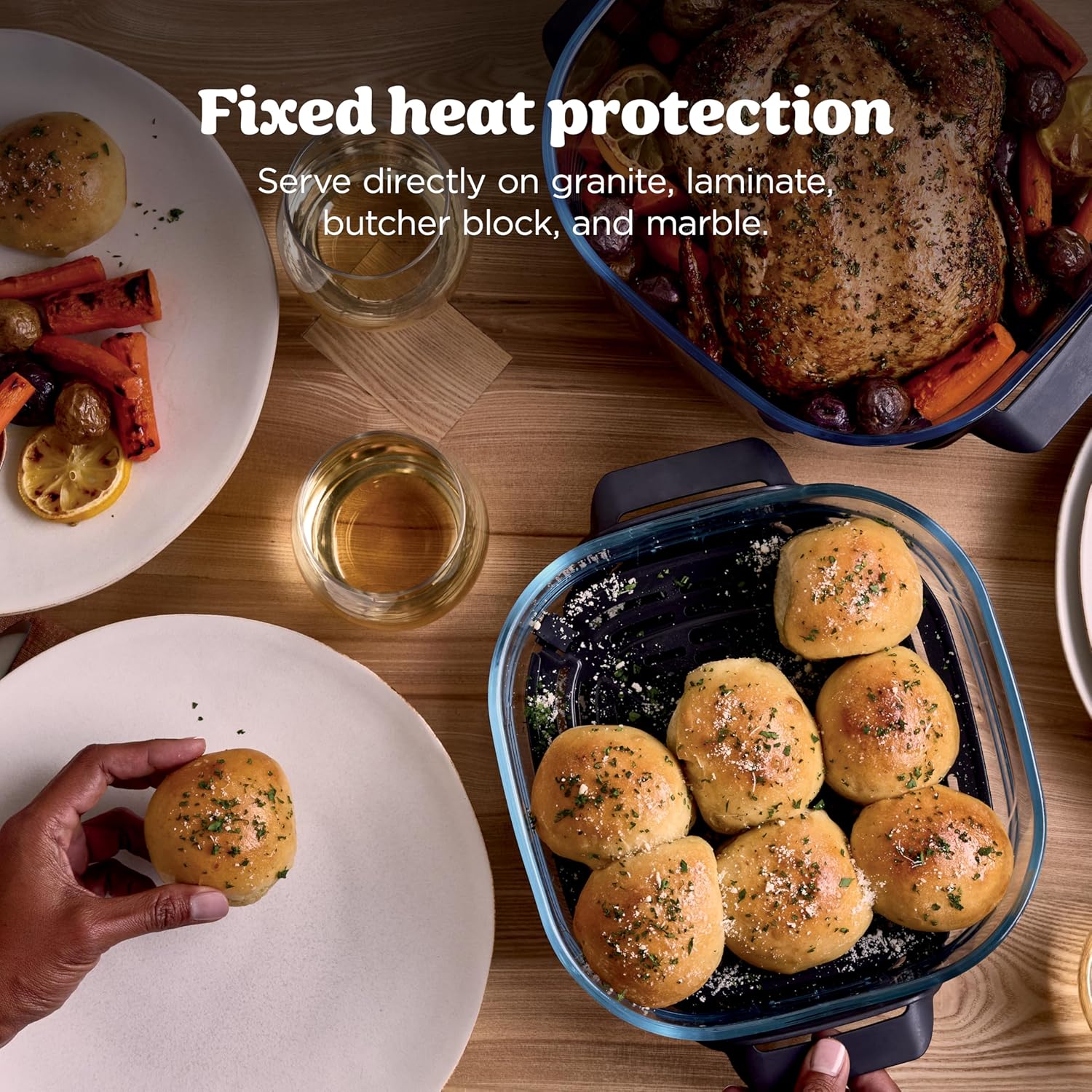 6-Quart 6-in-1 Modular Glass Air Fryer encalife