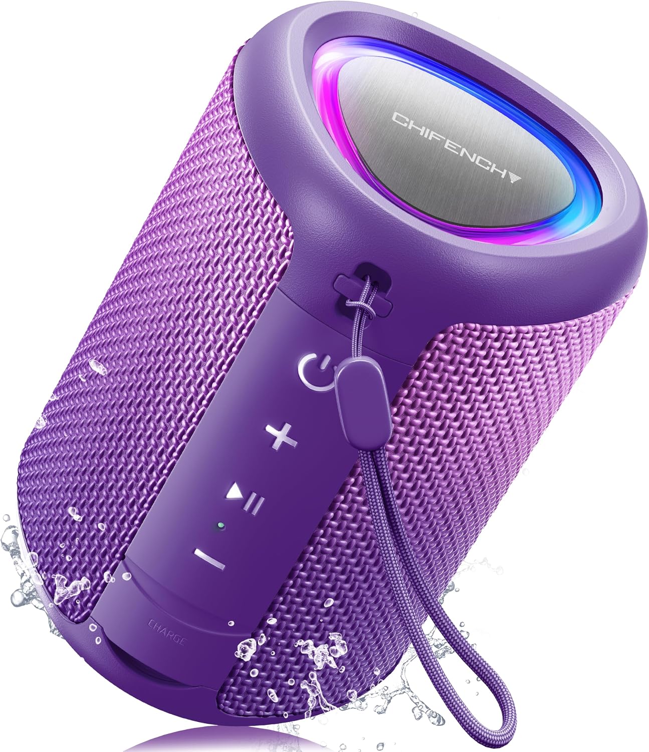 Powerful Waterproof Bluetooth Speaker With Party Lights encalife
