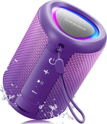 Powerful Waterproof Bluetooth Speaker With Party Lights encalife