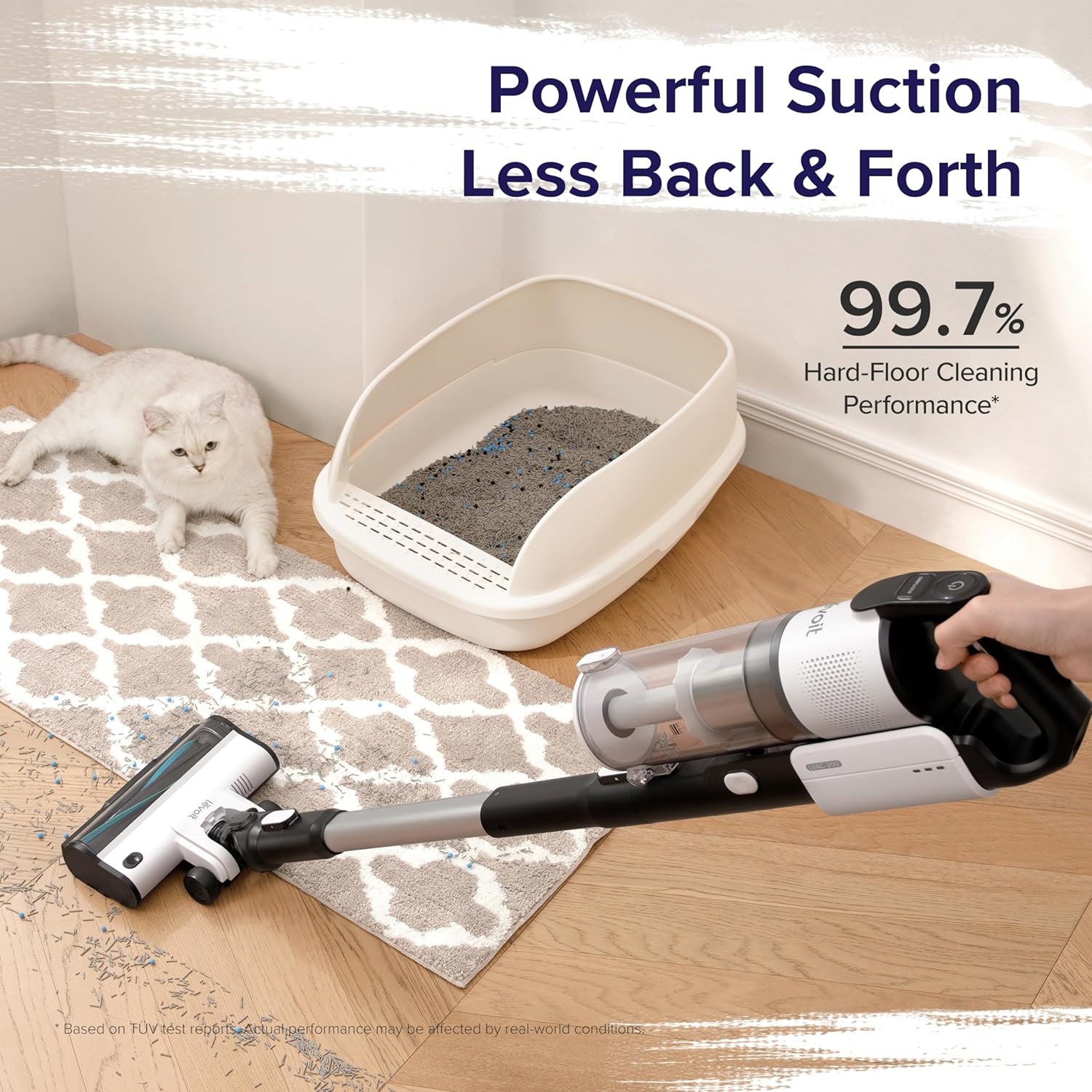 LEVOIT Lightweight Tangle Resistant Cordless Vacuum encalife