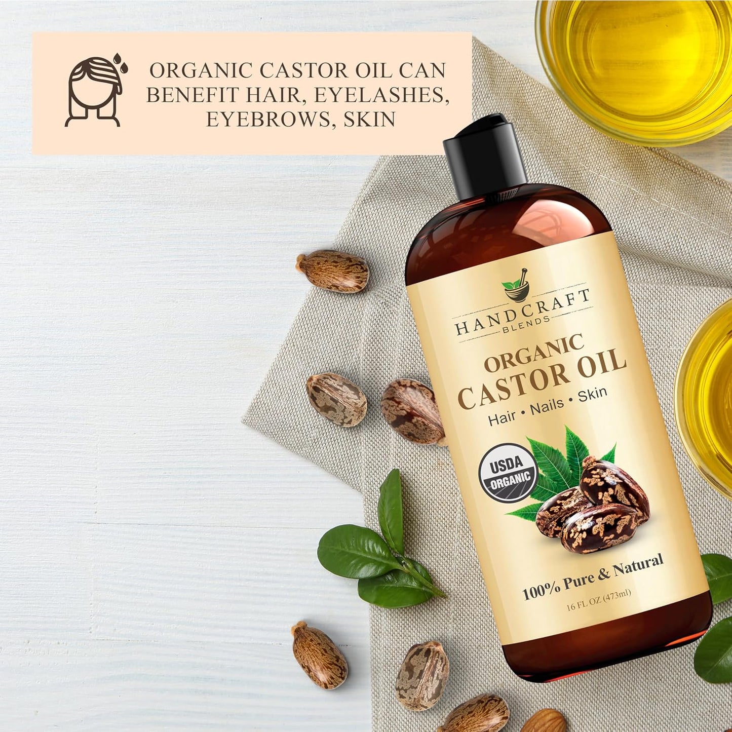 Organic Castor Oil Pack Wrap for Relaxation Recovery encalife