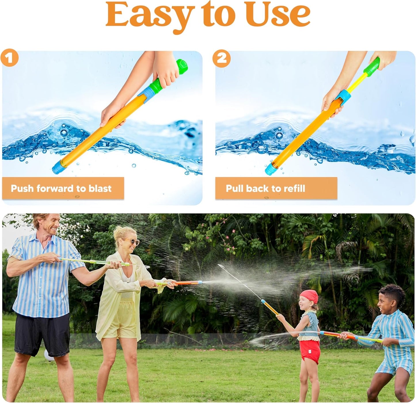 JOYIN 18 Pack Water Guns I 16.5” Squirt Blasters encalife