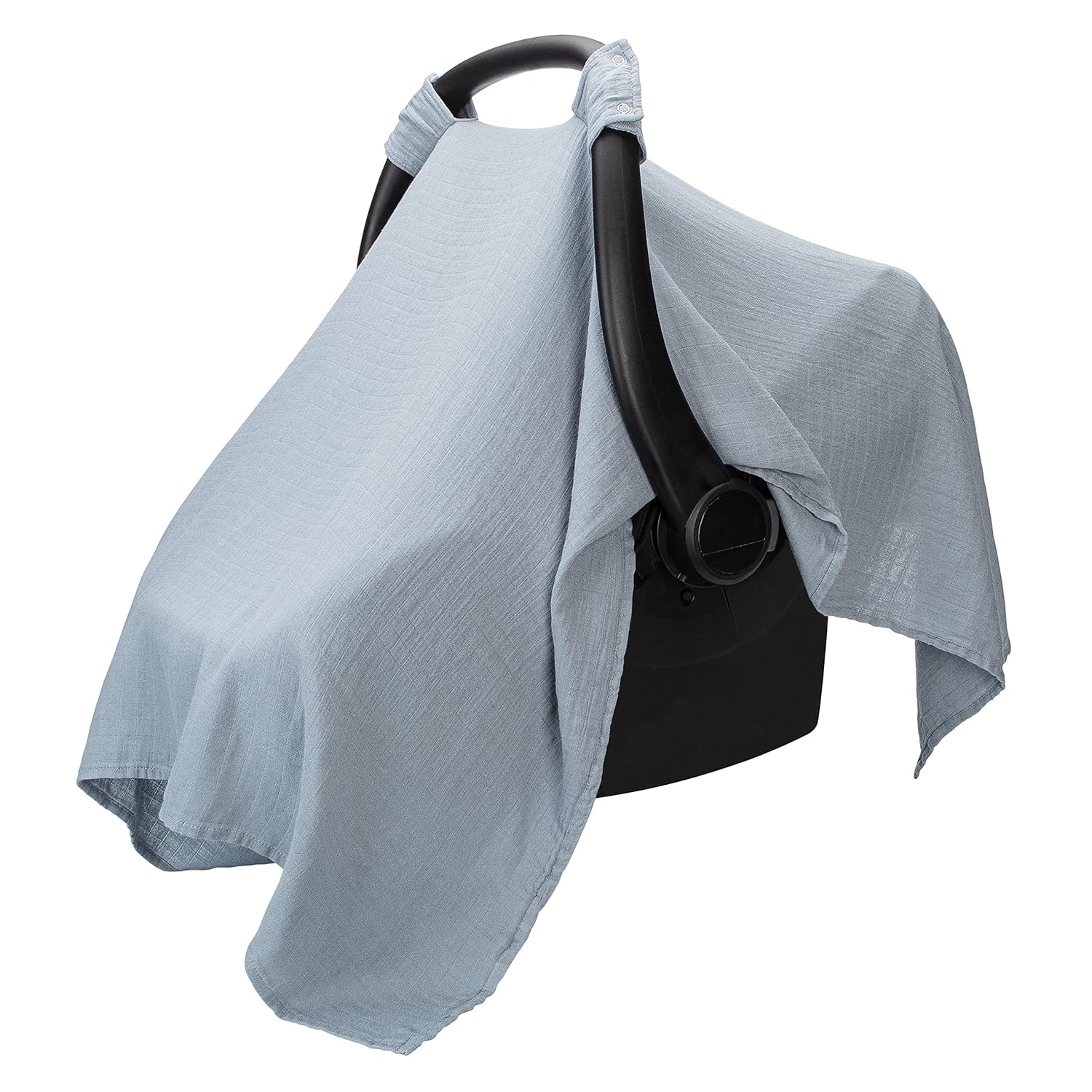 Breathable Bamboo Muslin Baby Car Seat Canopy Sage encalife