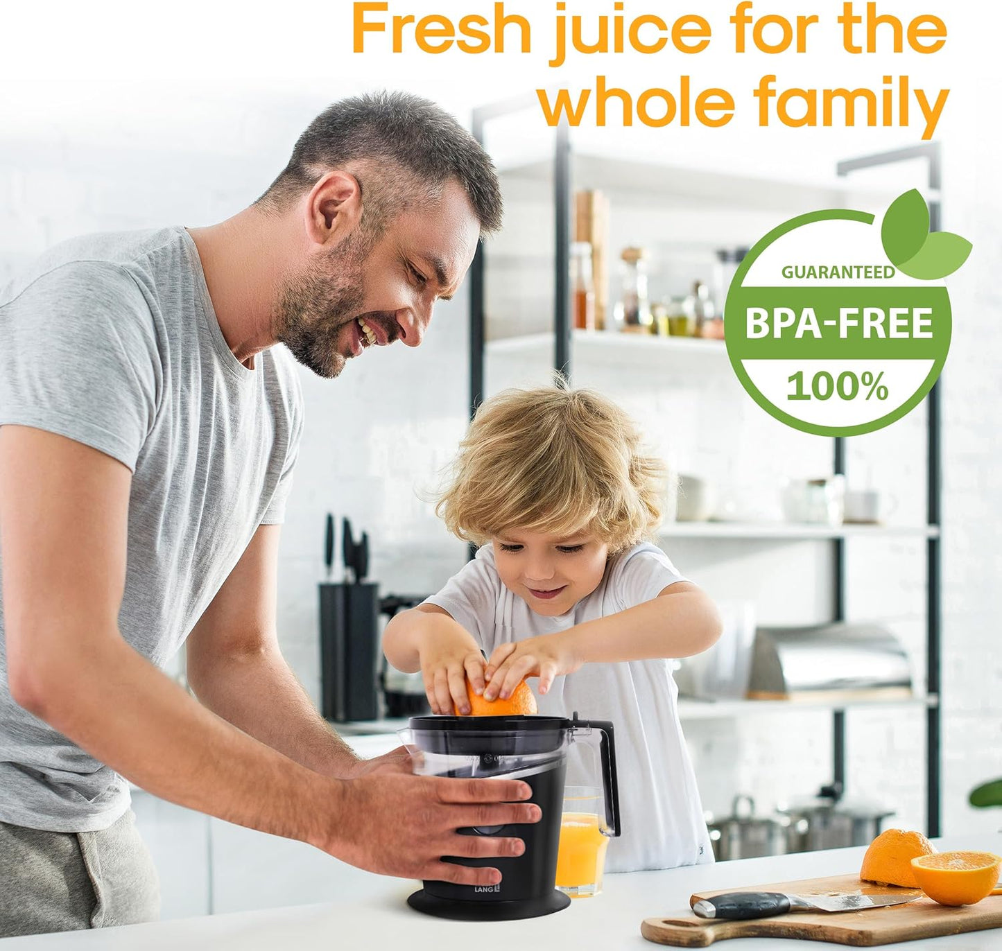 Electric Juicer Citrus | BPA-Free Orange & Lemon Juicer with Pulp Control encalife
