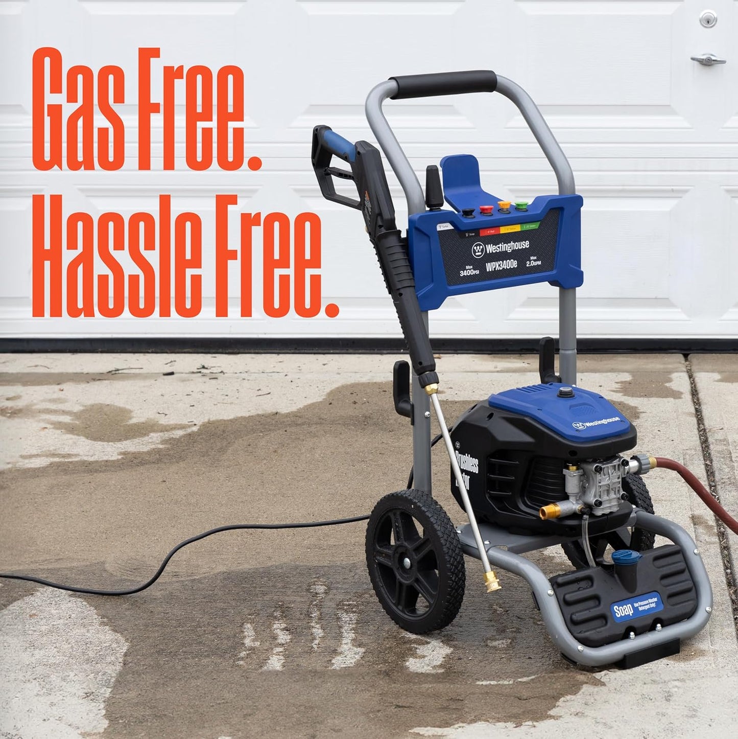 Pressure Washer | 3400 PSI Brushless Electric Cleaner encalife