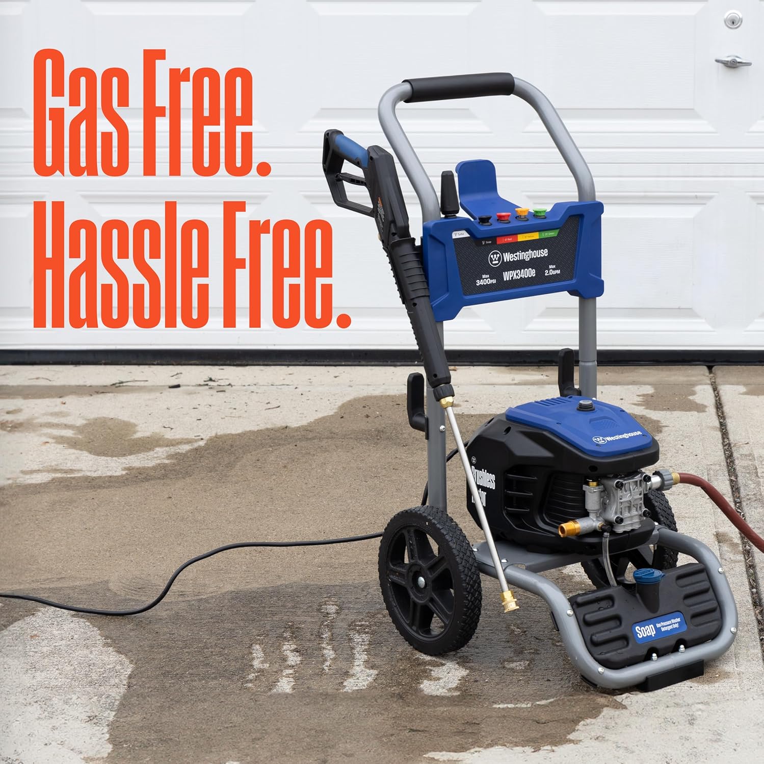 Pressure Washer | 3400 PSI Brushless Electric Cleaner encalife