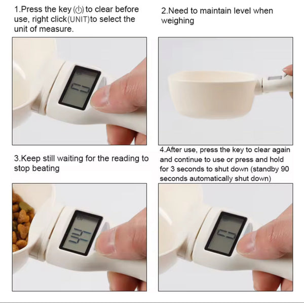 🐾 Digital Pet Food Measuring Scoop with LED Display encalife