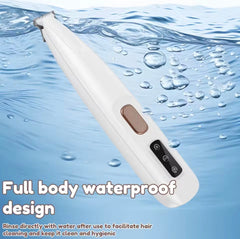 New Dog Paw Trimmer with LED Light Fully Waterproof Pet Hair Trimmer with LED Display Dog Clippers for Grooming 18mm Widen Blade encalife
