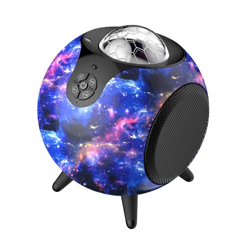 Wireless Galaxy Projector with Dual Bluetooth Speakers encalife