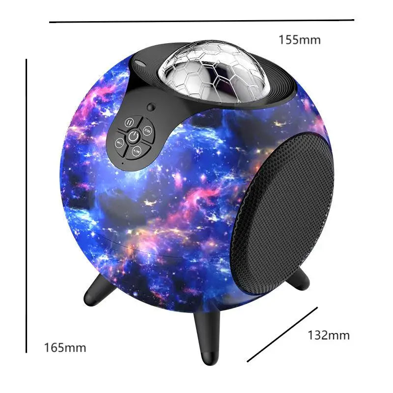Wireless Galaxy Projector with Dual Bluetooth Speakers encalife