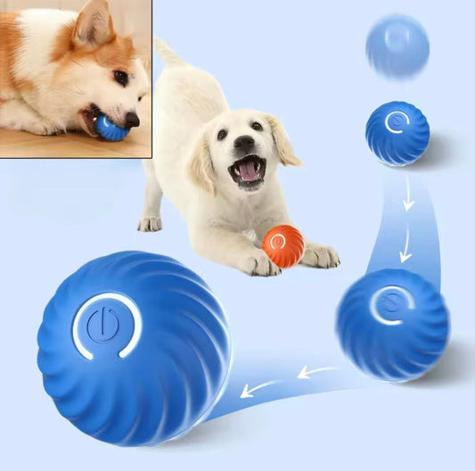 Dog Toy Ball Automatic Moving Bouncing Rolling Ball USB Smart puppy Interactive Dog Chew Toy Ball encalife