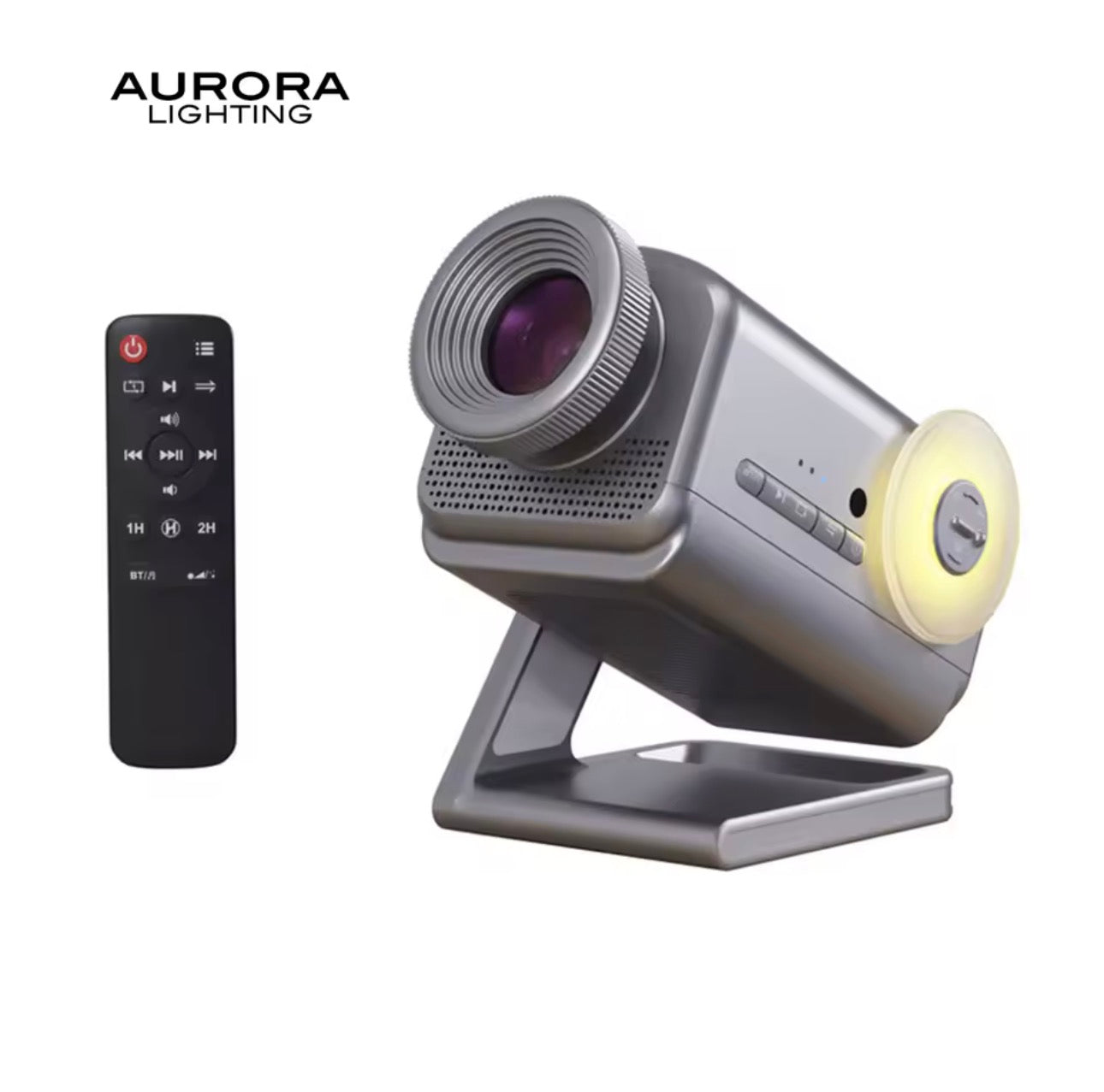 AURORA LIGHTING 3D Projector Mini HD 3D Galaxy Projector Night Light for Kids Adults Bedroom Room Decor Birthday Christmas Gifts encalife