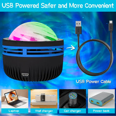 Northern Lights Projector Aurora Projector, Star Projector with Remote Control, RGB Colorful Night Light LED